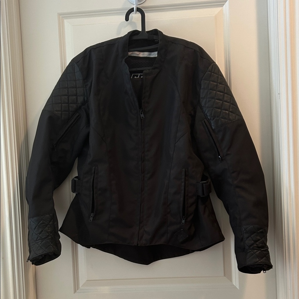 Speed and Strength motorcycle ZipUp jacket Quilted Leather detail/pockets 2XL